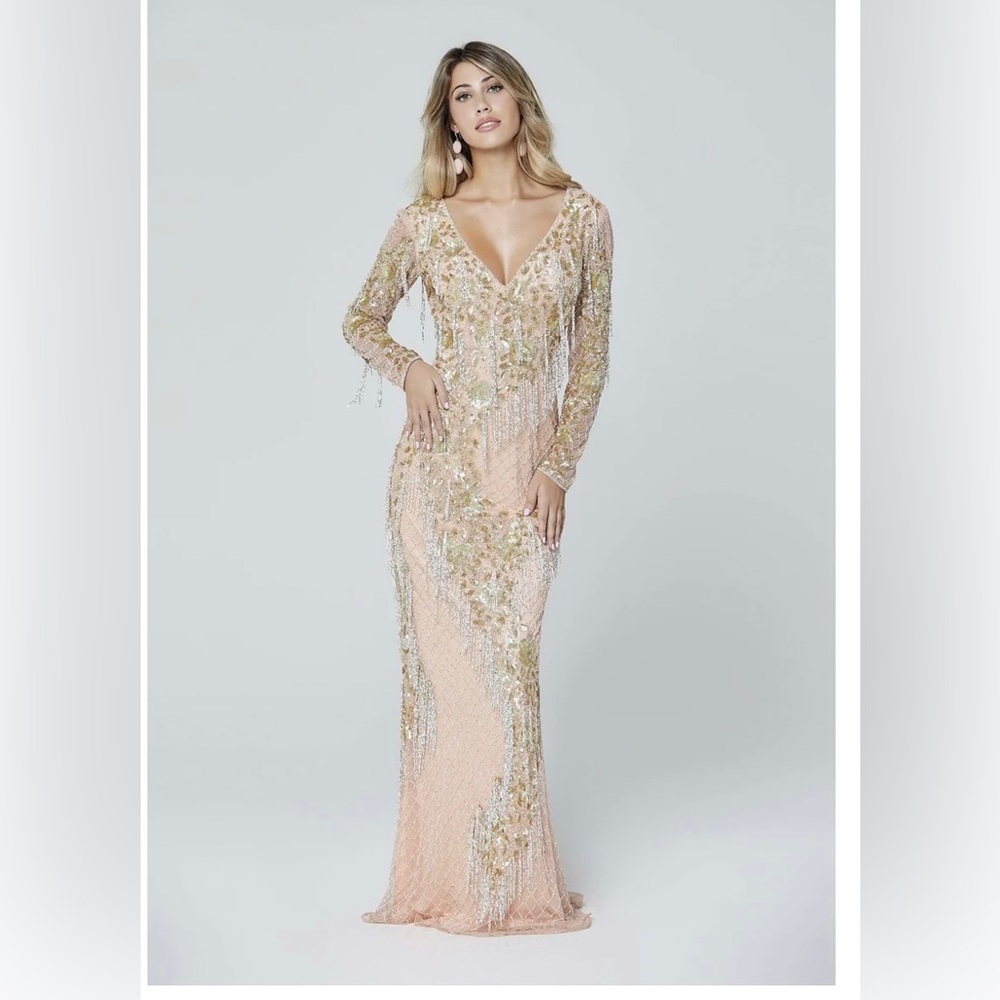 Embellished evening gown